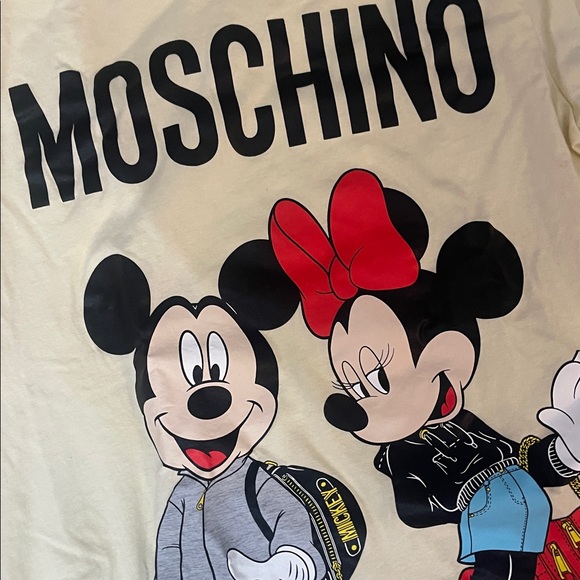 Moschino Yellow Graphic Short Sleeve Tee - Picture 3 of 3